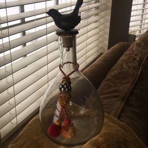 Glass Decanter from Mackenzie Childs Jan Barboglio